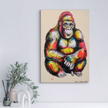 Gorilla Relaxing (Original Painting)