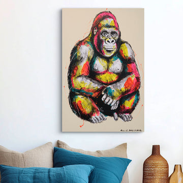Gorilla Relaxing (Original Painting)