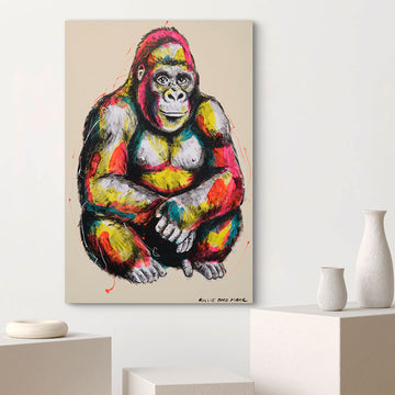 Gorilla Relaxing (Original Painting)