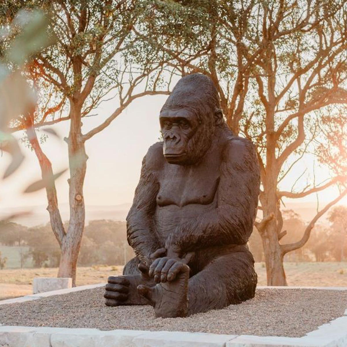 Gorilla Modern Sculpture Wild Animal Statue Art