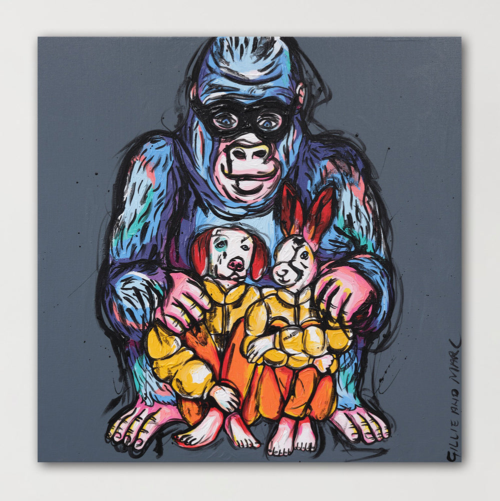 Gorilla Love (Original Painting) – Gillie and Marc®