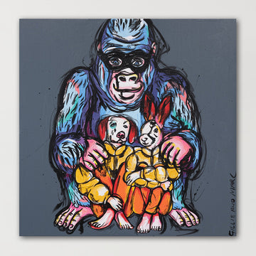 Gorilla Love (Original Painting)