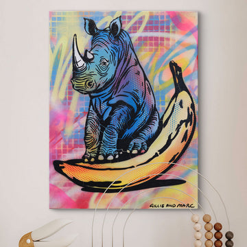 Happy Rhino (Original Painting)