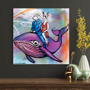 Happy Whale (Original Painting)