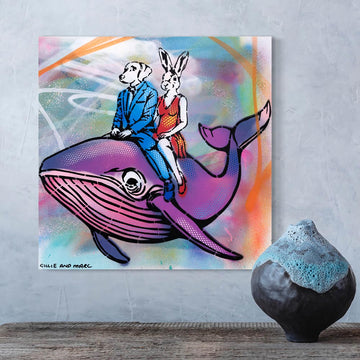 Happy Whale (Original Painting)