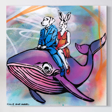 Happy Whale (Original Painting)