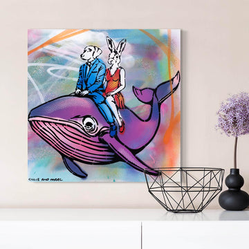 Happy Whale (Original Painting)