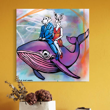 Happy Whale (Original Painting)