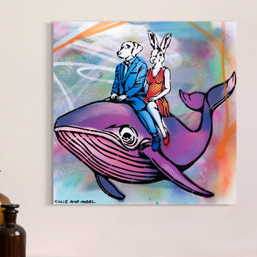 Happy Whale (Original Painting)