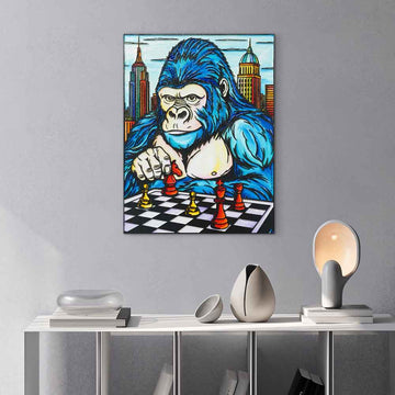 He Was Always One Move Ahead (Original Painting)