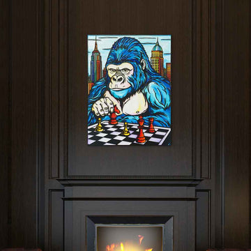 He Was Always One Move Ahead (Original Painting)