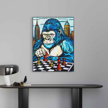 He Was Always One Move Ahead (Original Painting)