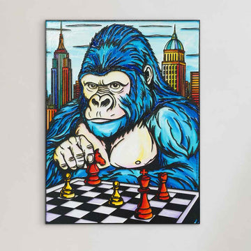 He Was Always One Move Ahead (Original Painting)