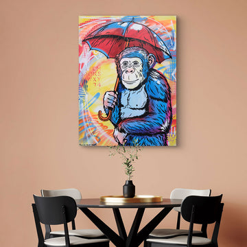 He Was Singing in The Rain (Original Painting)