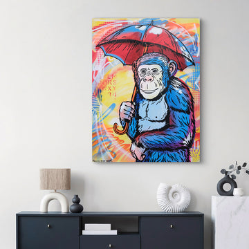 He Was Singing in The Rain (Original Painting)