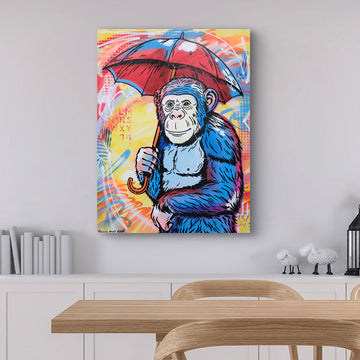 He Was Singing in The Rain (Original Painting)