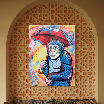 He Was Singing in The Rain (Original Painting)