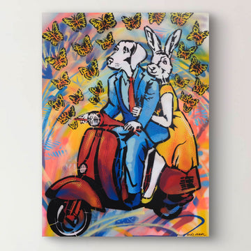 He Gave Her Butterflies (Original Painting)