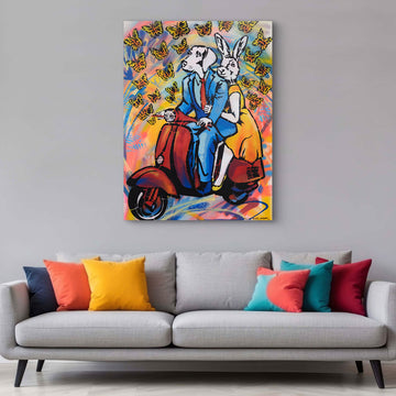 He Gave Her Butterflies (Original Painting)