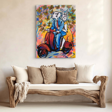 He Gave Her Butterflies (Original Painting)