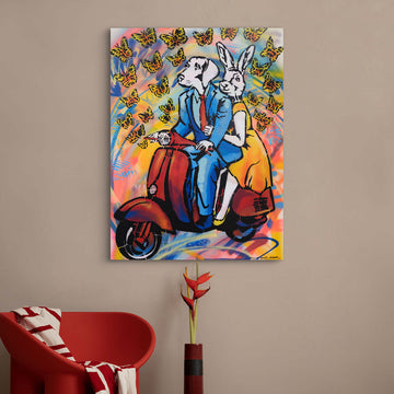 He Gave Her Butterflies (Original Painting)