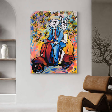 He Gave Her Butterflies (Original Painting)