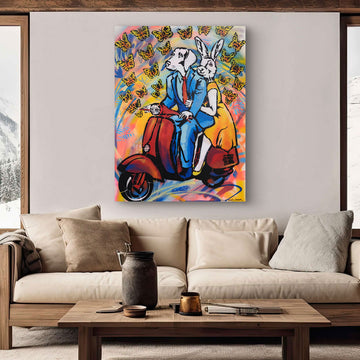 He Gave Her Butterflies (Original Painting)