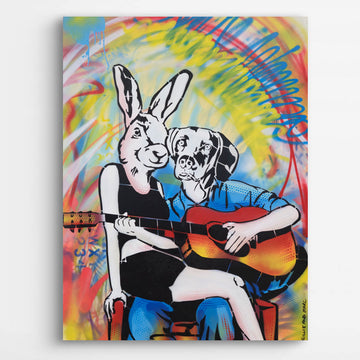 He Played a Love Song (Original Painting)