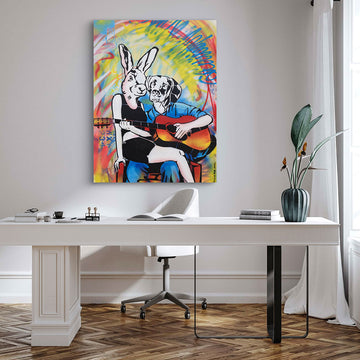 He Played a Love Song (Original Painting)