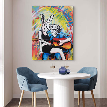 He Played a Love Song (Original Painting)