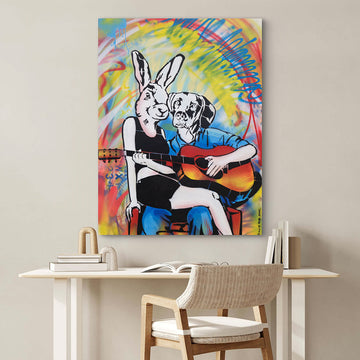 He Played a Love Song (Original Painting)