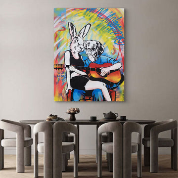 He Played a Love Song (Original Painting)