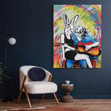 He Played a Love Song (Original Painting)