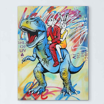 He Was Big and Blue (Original Painting)