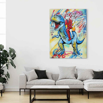 He Was Big and Blue (Original Painting)