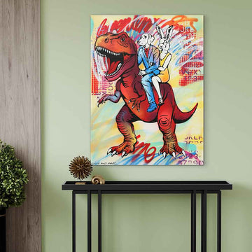 He Was Big and Red (Original Painting)