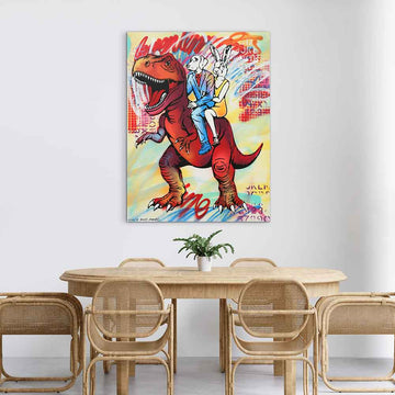 He Was Big and Red (Original Painting)