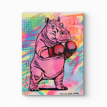 Heavy Hippo (Original Painting)