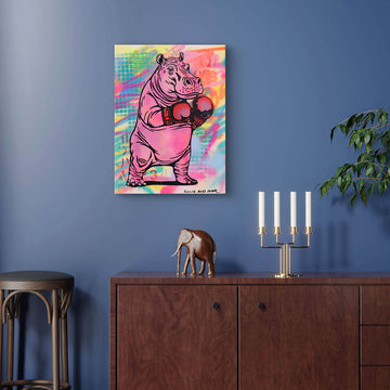 Heavy Hippo (Original Painting)