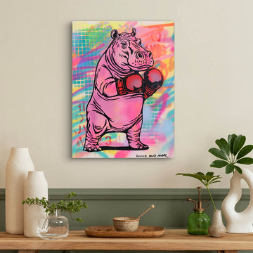 Heavy Hippo (Original Painting)