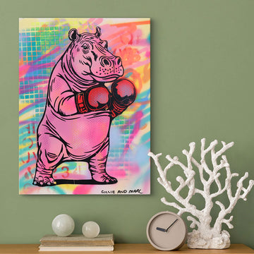 Heavy Hippo (Original Painting)