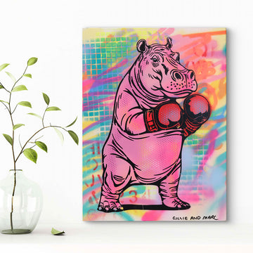 Heavy Hippo (Original Painting)