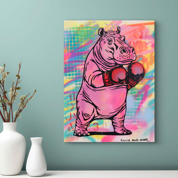 Heavy Hippo (Original Painting)