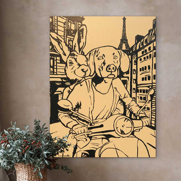 Hopeful in Paris (Original Painting)