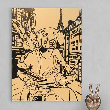 Hopeful in Paris (Original Painting)