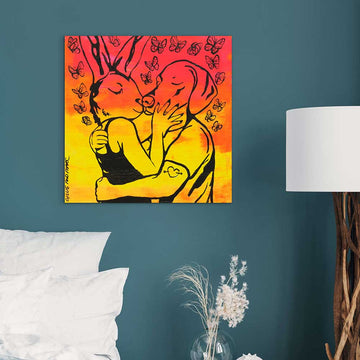 Hot Kiss That Would Last Forever (Original Painting)