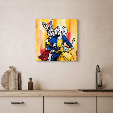 It's Vespa Time (Original Painting)