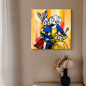 It's Vespa Time (Original Painting)