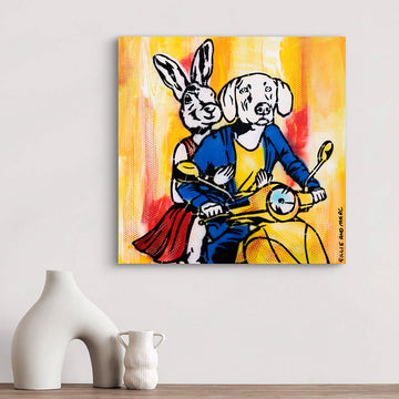 It's Vespa Time (Original Painting)