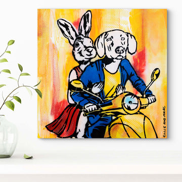 It's Vespa Time (Original Painting)